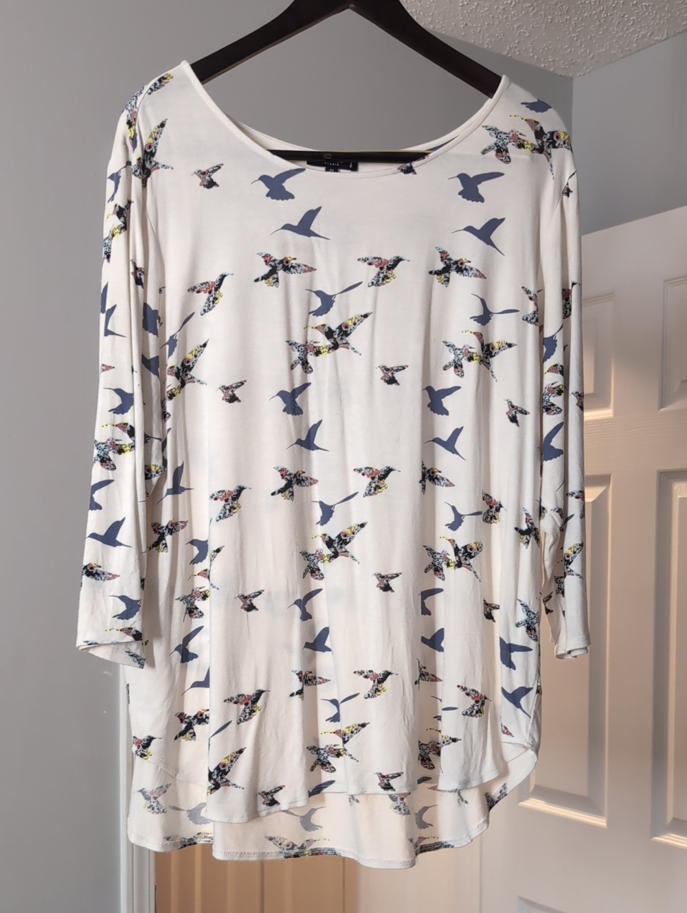 Premise Studio Bird Print Tunic Top – Women's Plus Size 2X